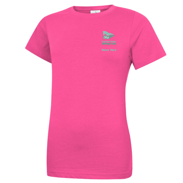 DWSC 50th Anniversary logo Ladies T-shirt Thumbnail